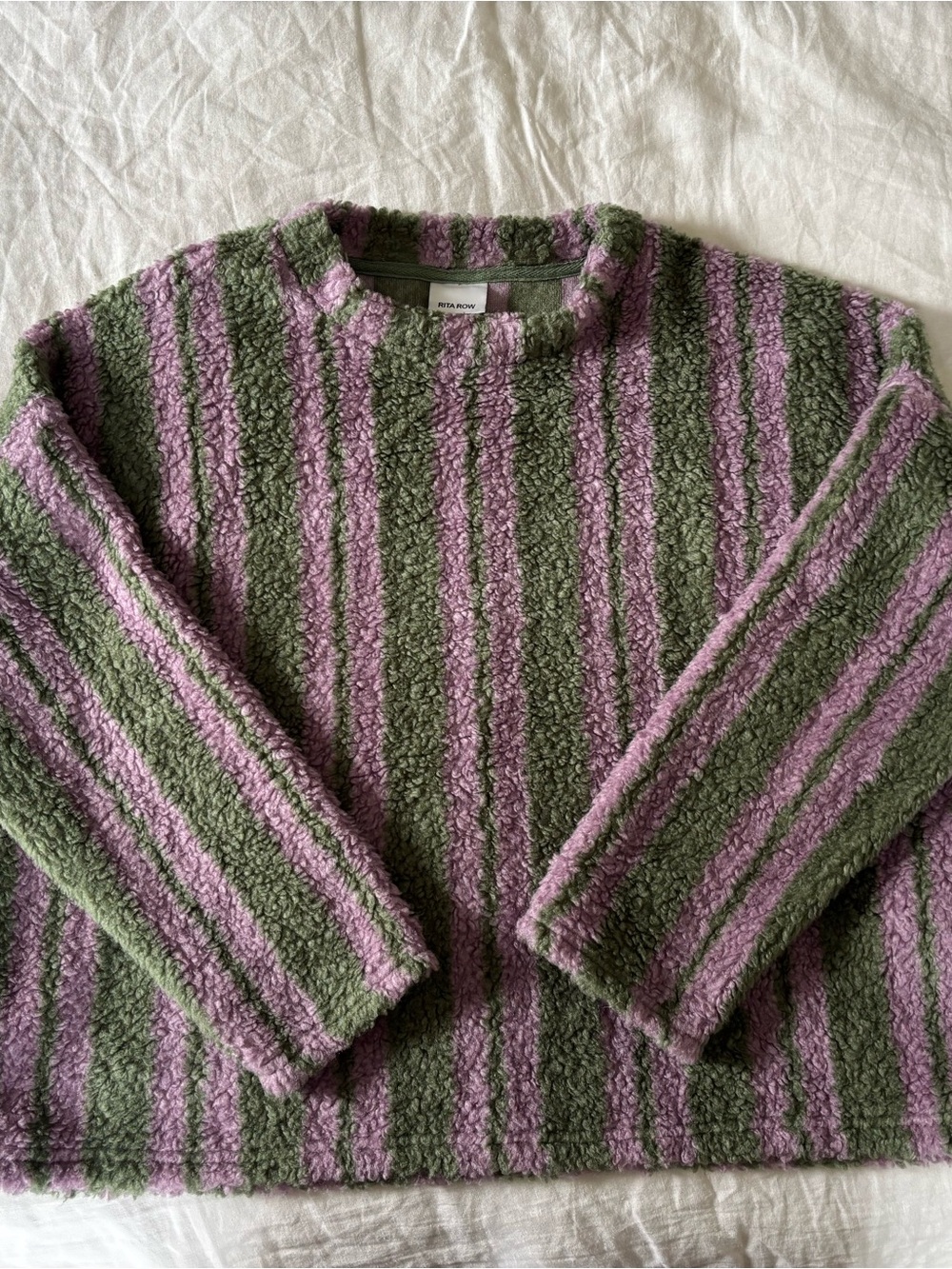 Rita Row striped fleece sweatshirt